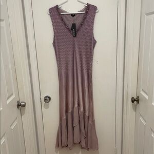 2 PC Set Komarov Mauve Sleeveless Maxi Dress